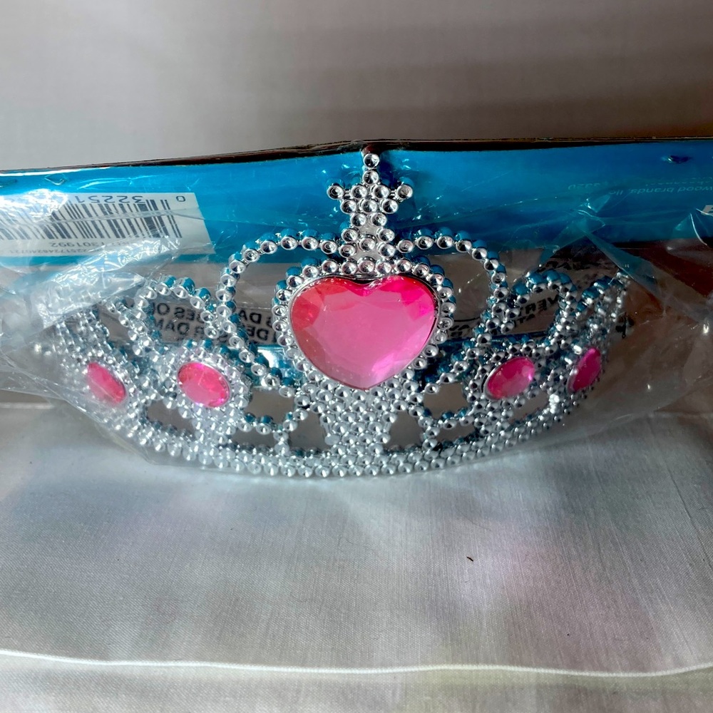 Silver and Pink Tiara Fun for costume party, dress-up, or tea party! One size